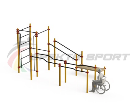 Купить Спортивный комплекс для инвалидов-колясочников WRK-D16_76mm в Назрани 