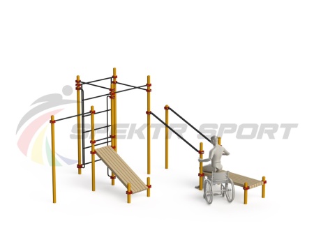 Купить Спортивный комплекс для инвалидов-колясочников WRK-D20_76mm в Назрани 